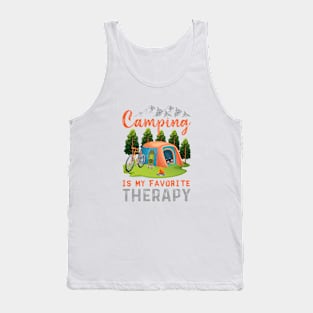 camping is my favorite therapy Tank Top